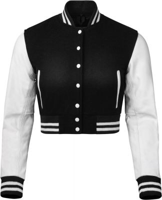 Varsity Corptop Black White